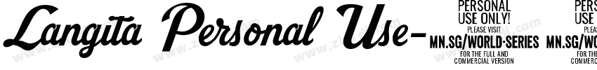 Langita Personal Use字体转换